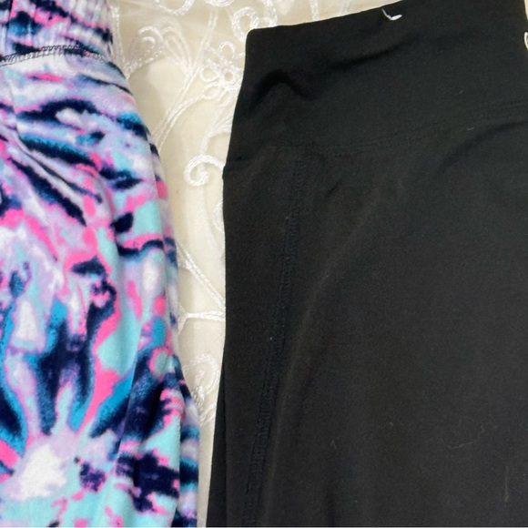 Justice Vibrant Tie-Dye and Solid Black Joggers - Picture 6 of 9